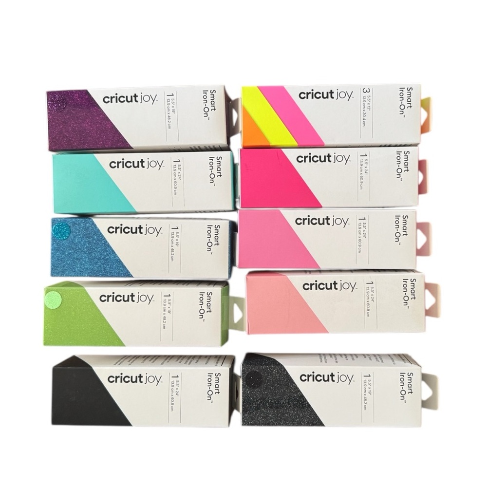 Cricut Joy Smart Iron-On Vinyl Bundle - 10 Rolls - New in Box